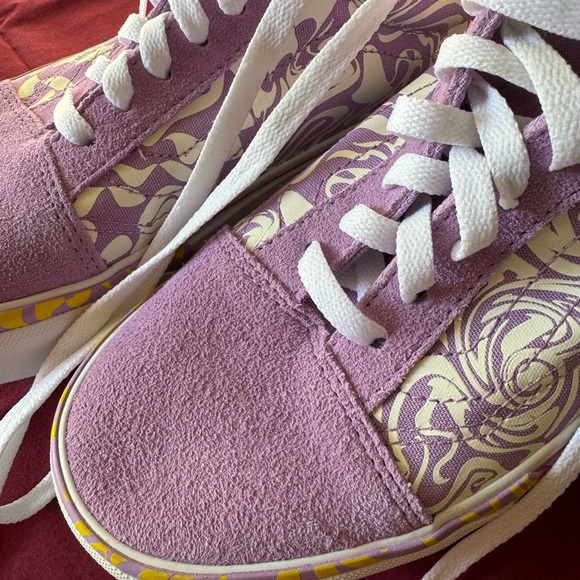 Women’s Vans, size 7.5, Old Skool Stacked Wavy Gravy, Lavender - Picture 2 of 11